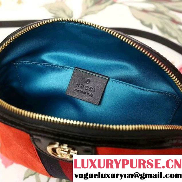 Gucci Ophidia Suede Small Shoulder Bag 499621 Red 2018 (2A010-7112113 )