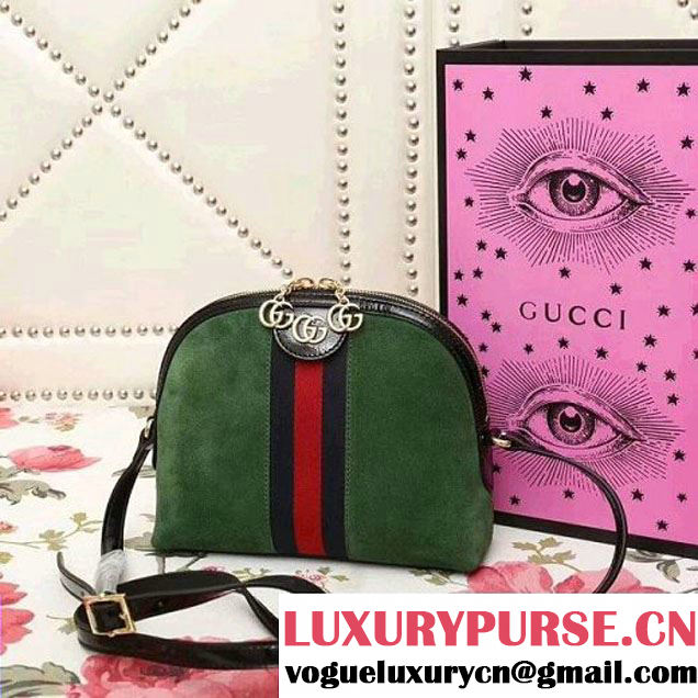 Gucci Ophidia Suede Small Shoulder Bag 499621 Green 2018 (2A010-7112112 )