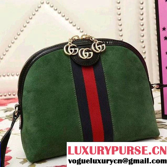 Gucci Ophidia Suede Small Shoulder Bag 499621 Green 2018 (2A010-7112112 )