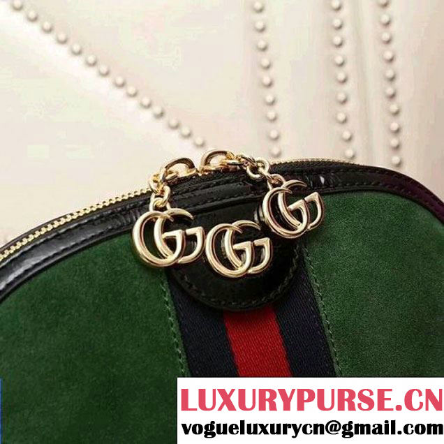 Gucci Ophidia Suede Small Shoulder Bag 499621 Green 2018 (2A010-7112112 )