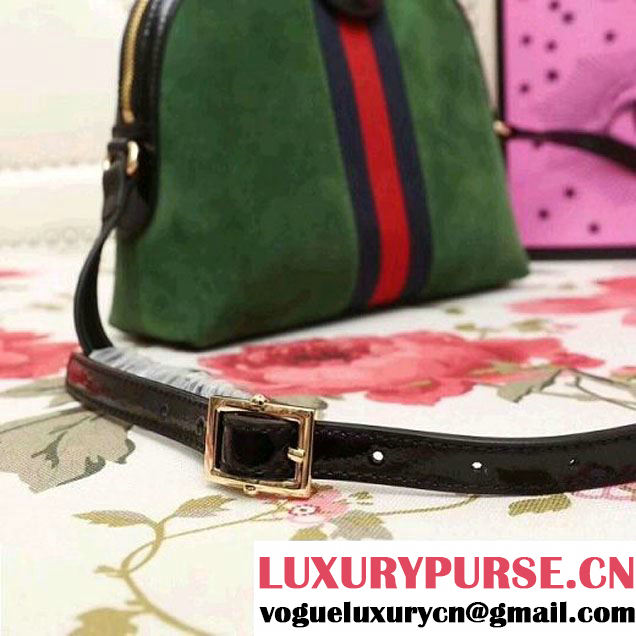 Gucci Ophidia Suede Small Shoulder Bag 499621 Green 2018 (2A010-7112112 )