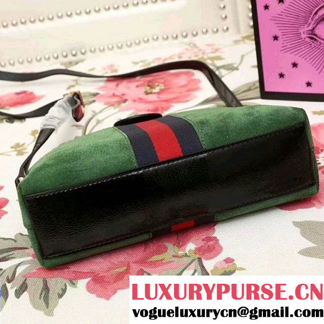Gucci Ophidia Suede Small Shoulder Bag 499621 Green 2018 (2A010-7112112 )