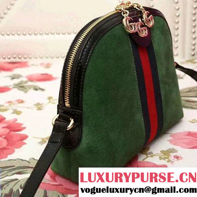 Gucci Ophidia Suede Small Shoulder Bag 499621 Green 2018 (2A010-7112112 )