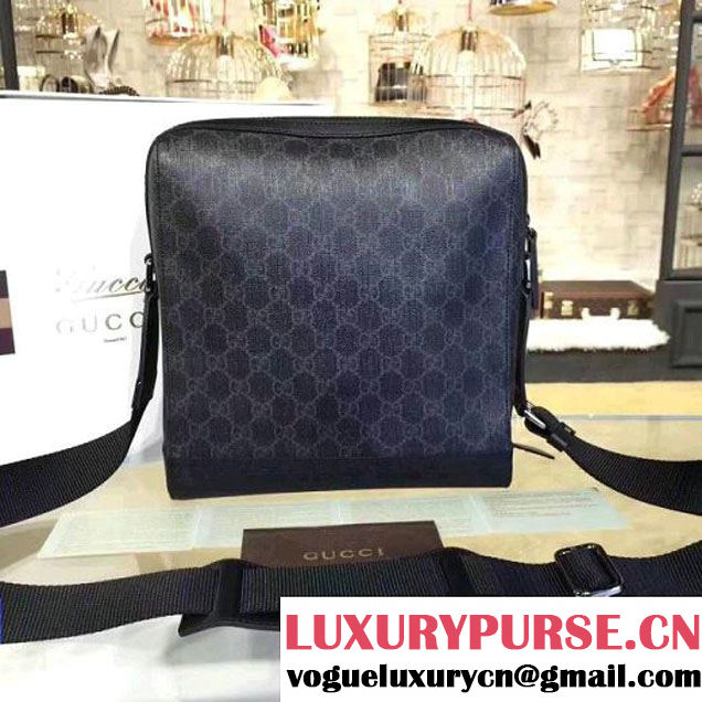 Gucci GG Messenger Bag For Men 429018 All Black (2A010-7112128 )