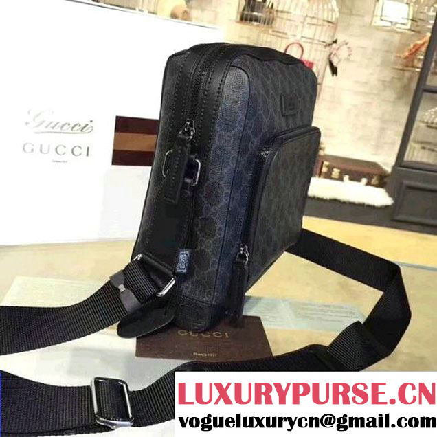 Gucci GG Messenger Bag For Men 429018 All Black (2A010-7112128 )