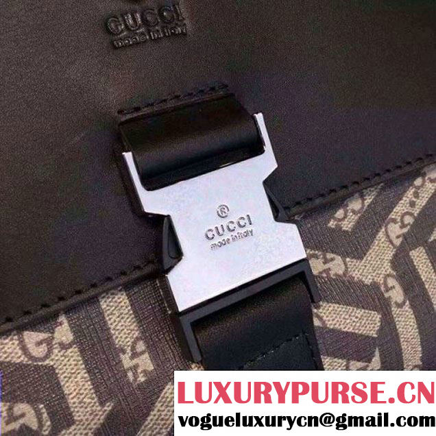 Gucci GG/Leather Small Buckle Messenger Bag For Men 406368  (2A010-7112124 )