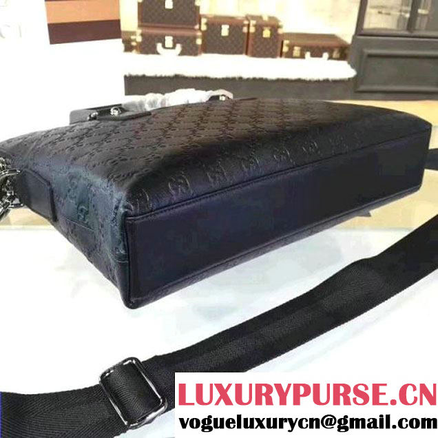 Gucci Signature Leather Flat Messenger For Men 400869 (2A010-7112121 )