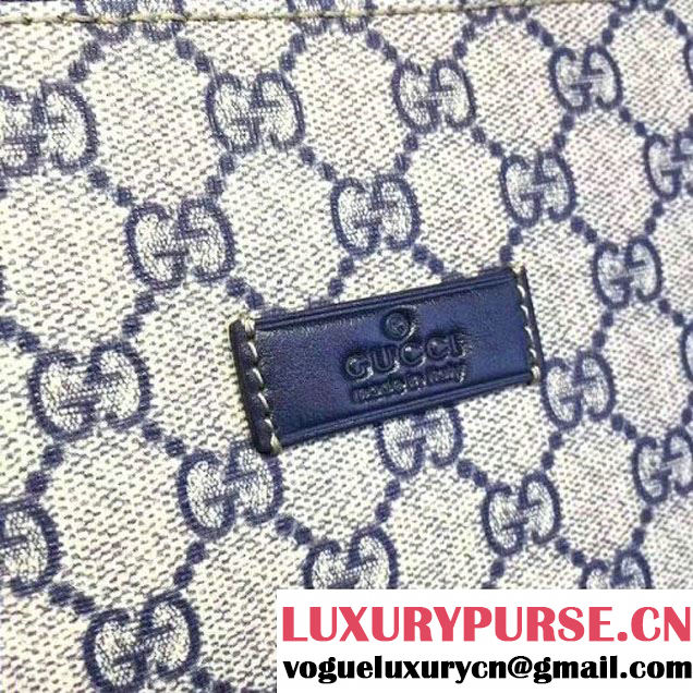 Gucci Double Zip GG Supreme Messenger Bag For Men 311003 Blue (2A010-7112117 )