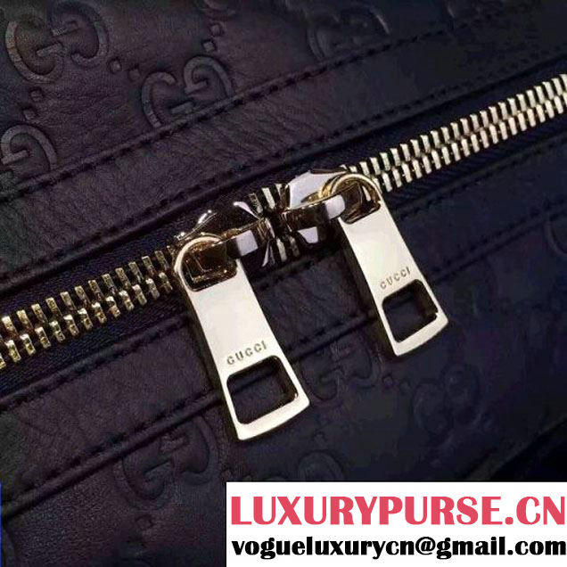 Gucci Signature Leather Brifcase Bag For Men 406384 Blue (2A010-7112134 )