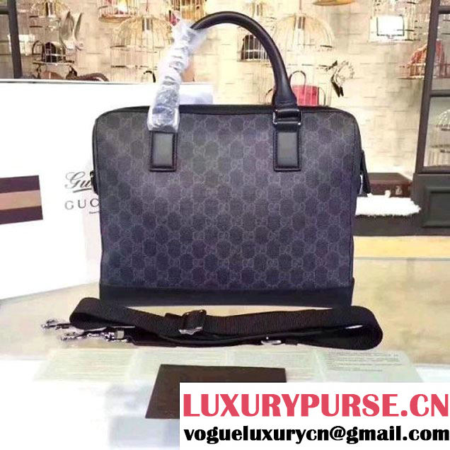 Gucci GG Brifcase Bag For Men 429019 All Black (2A010-7112131 )