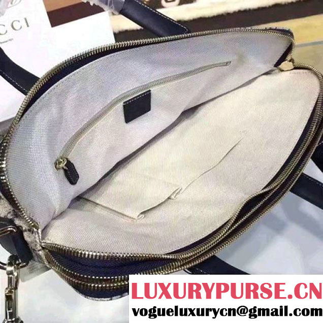 Gucci GG Supreme Brifcase For Men 311001 Blue (2A010-7112119 )