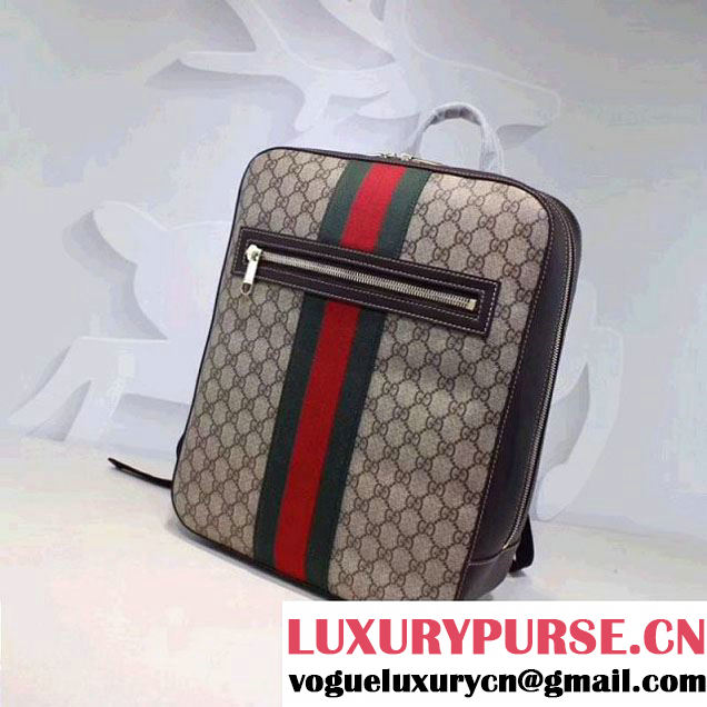 Gucci GG Supreme Backpack 478324 Brown 2017 (XYS-7120505 )