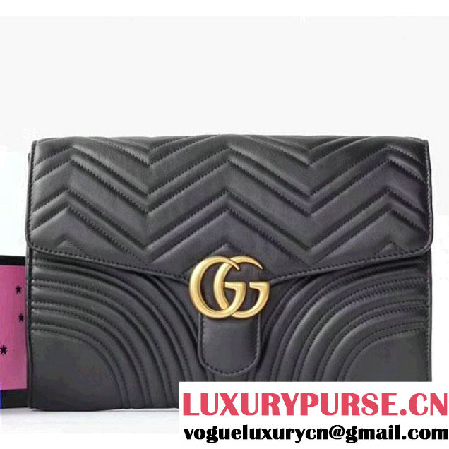 Gucci GG Marmont Clutch 498079 Black 2017 (XYS-7120525 )