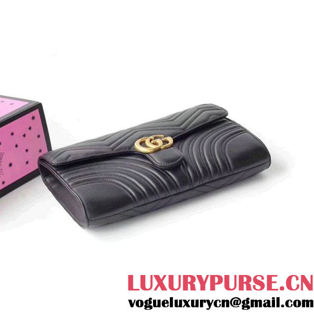 Gucci GG Marmont Clutch 498079 Black 2017 (XYS-7120525 )
