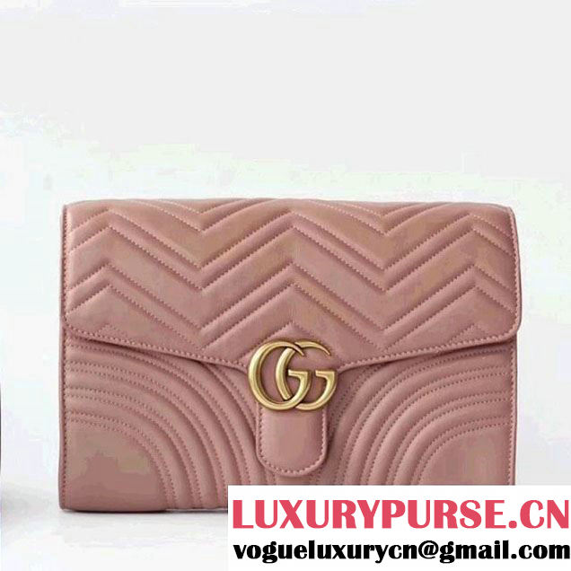 Gucci GG Marmont Clutch 498079 Pink 2017 (XYS-7120523 )