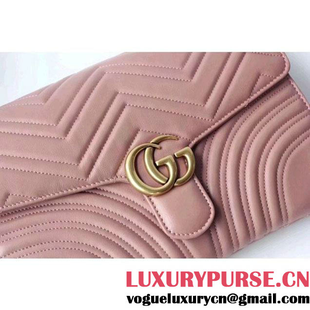 Gucci GG Marmont Clutch 498079 Pink 2017 (XYS-7120523 )