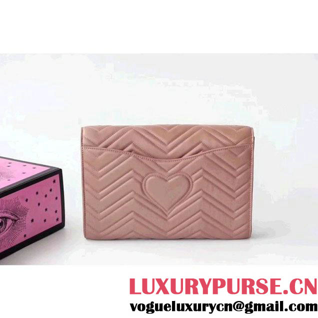 Gucci GG Marmont Clutch 498079 Pink 2017 (XYS-7120523 )