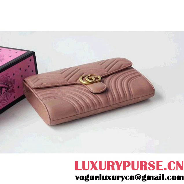 Gucci GG Marmont Clutch 498079 Pink 2017 (XYS-7120523 )