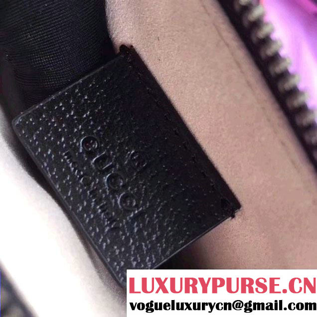 Gucci Leather Pouch with Double G and Crystals 499799 Black 2018 (XYS-7120513 )