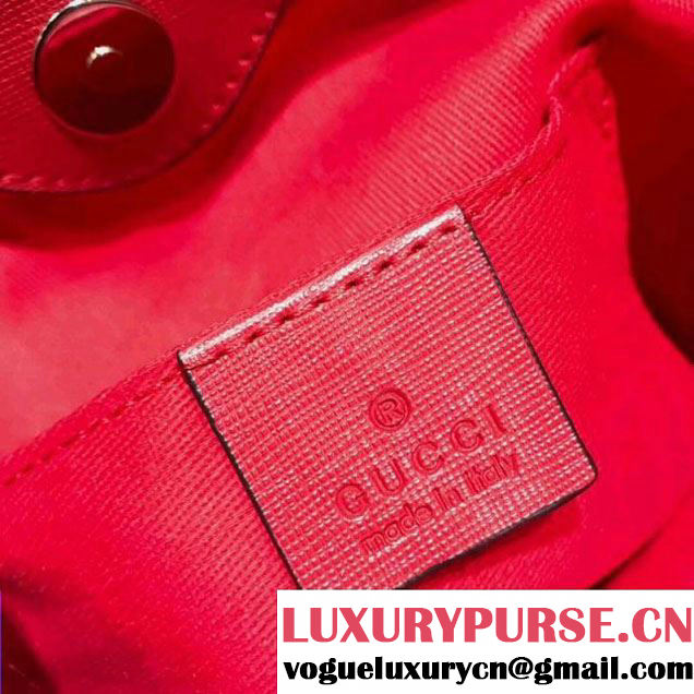 Gucci Children's GG Supreme Check Bow Tote 501804 Blue/Red 2017 (SPM-7122002 )