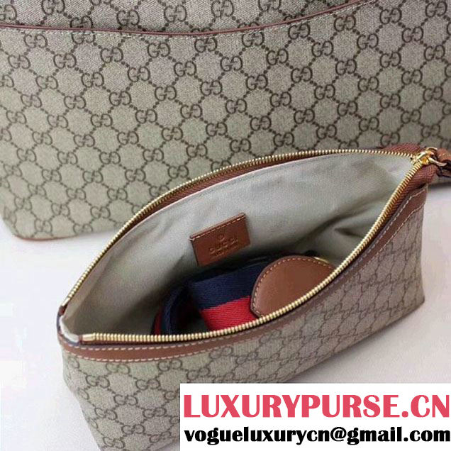 Gucci Soft GG Supreme Diaper Bag 457356 Brown 2017 (XYS-7120504 )