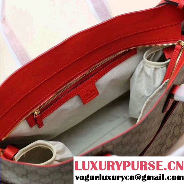 Gucci Soft GG Supreme Diaper Bag 457356 Red 2017 (XYS-7120503 )