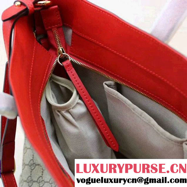 Gucci Soft GG Supreme Diaper Bag 457356 Red 2017 (XYS-7120503 )