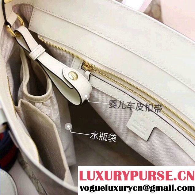 Gucci Soft GG Supreme Diaper Bag 457356 White 2017 (XYS-7120502 )