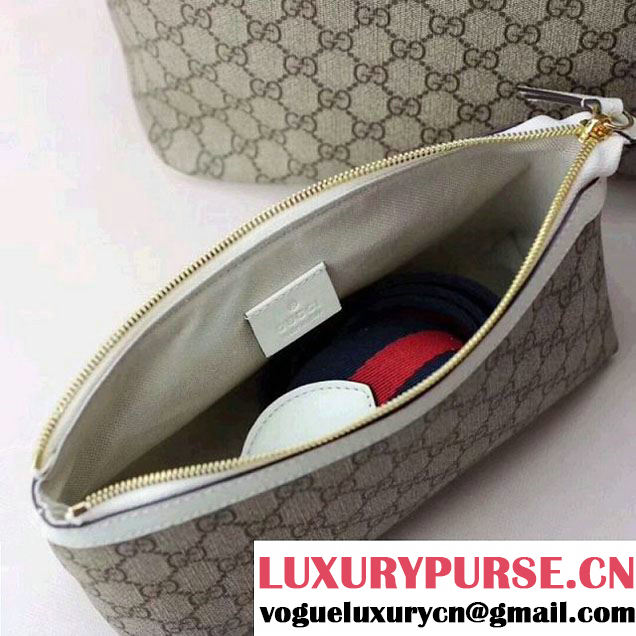 Gucci Soft GG Supreme Diaper Bag 457356 White 2017 (XYS-7120502 )