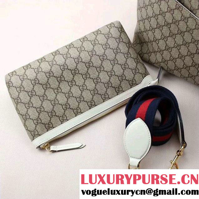 Gucci Soft GG Supreme Diaper Bag 457356 White 2017 (XYS-7120502 )