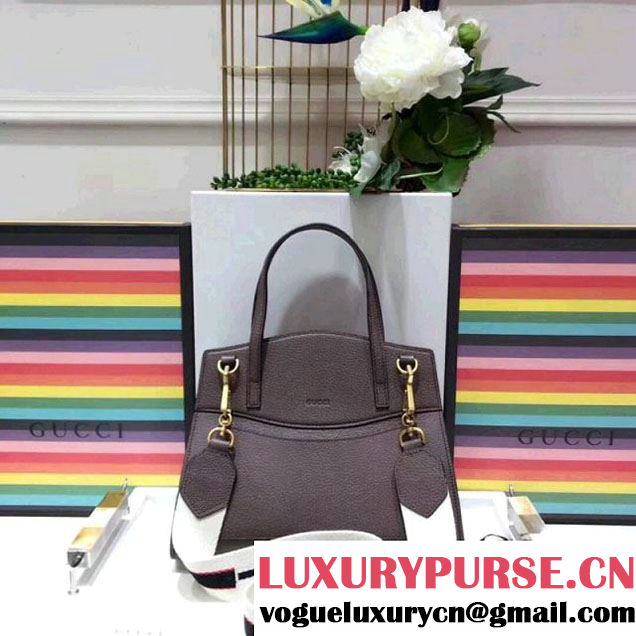 Gucci GucciTotem Medium Top Handle Bag With Crystal Butterfly 505342 Brown 2018 (SPM-7122003 )