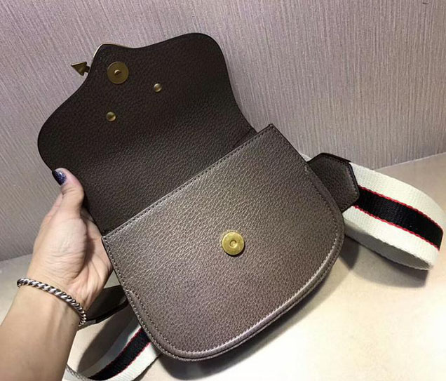 Gucci Totem Small Shoulder Bag 500756 Brown Leather