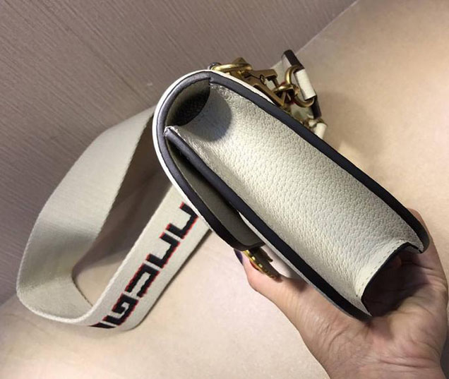 Gucci Totem Small Shoulder Bag 505388 Ivory Leather