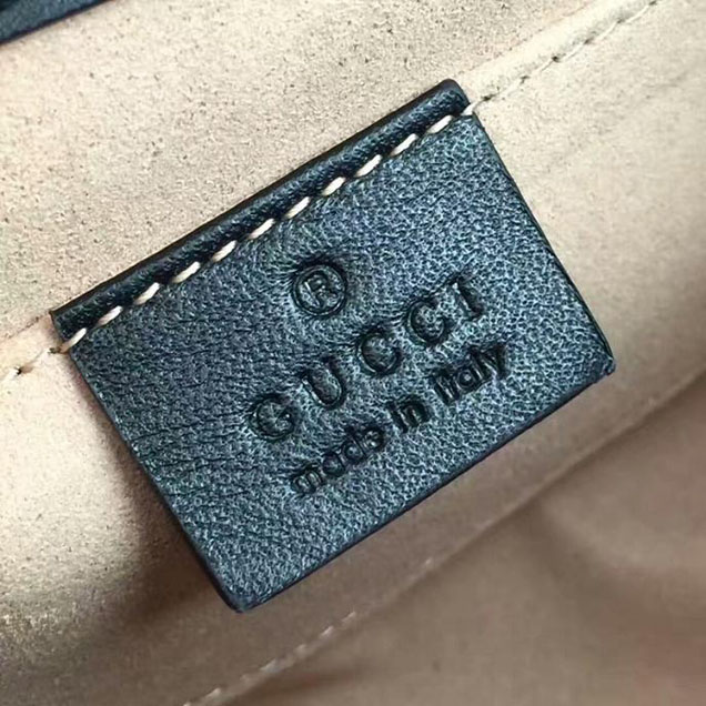 Gucci Padlock Small Studded Shoulder Bag 432182 Black