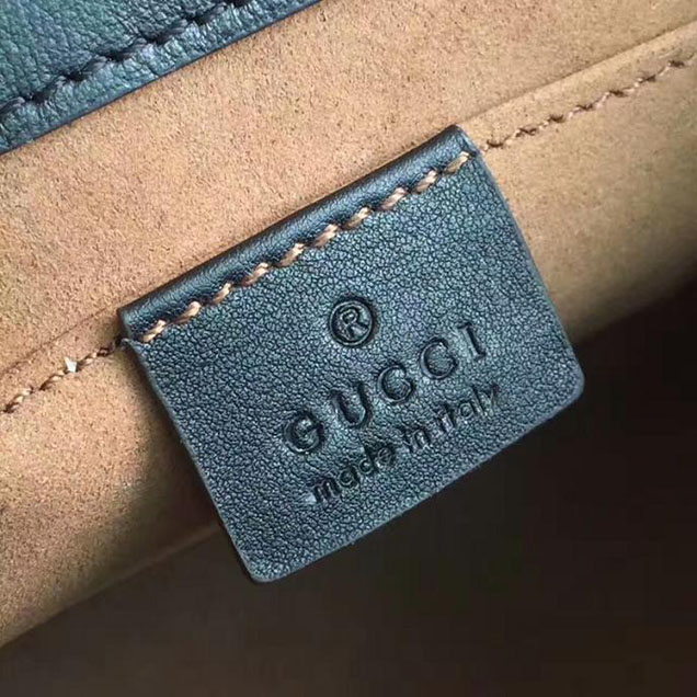 Gucci Padlock Studded GG Supreme Shoulder Bag 432182 Black