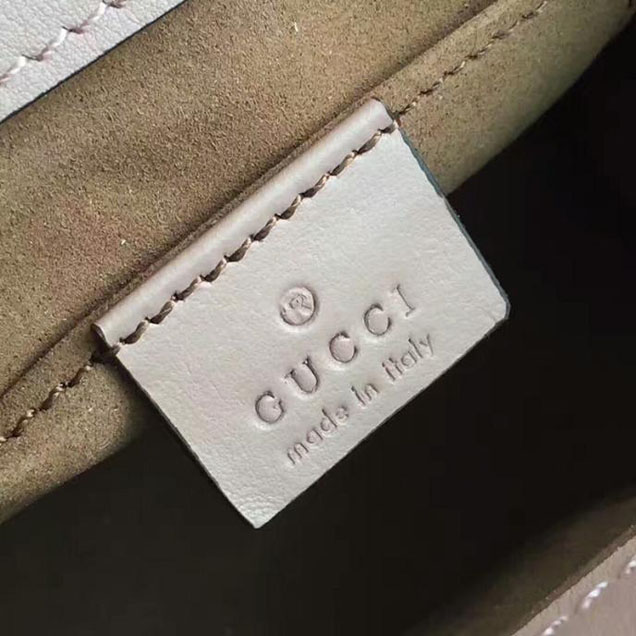 Gucci Padlock Studded GG Supreme Shoulder Bag 432182 Pink