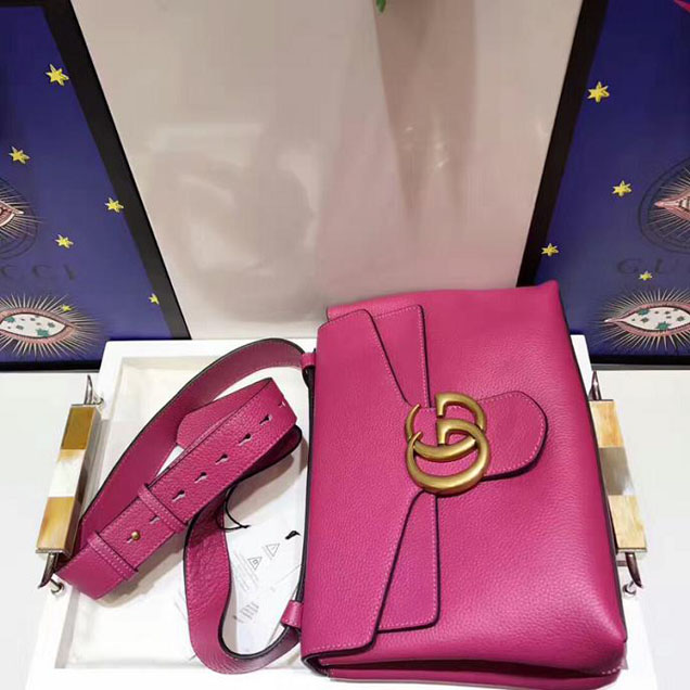 Gucci GG Marmont Shoulder Bag Fuchsia 2018 Collection
