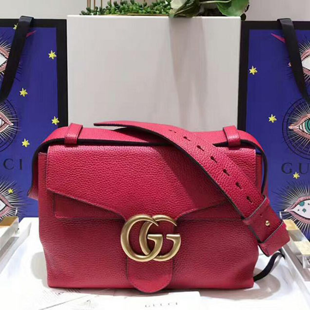 Gucci GG Marmont Shoulder Bag Red 2018 Collection