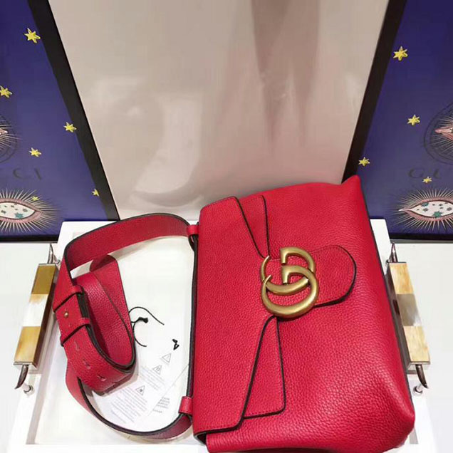 Gucci GG Marmont Shoulder Bag Red 2018 Collection