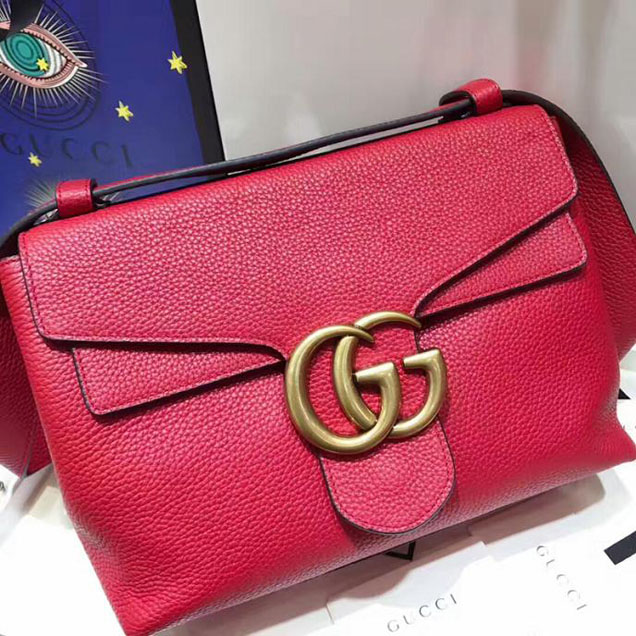 Gucci GG Marmont Shoulder Bag Red 2018 Collection