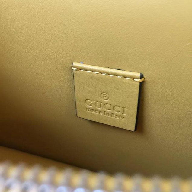 Gucci Dionysus Small Crystal Shoulder Bag 400249 Yellow Suede