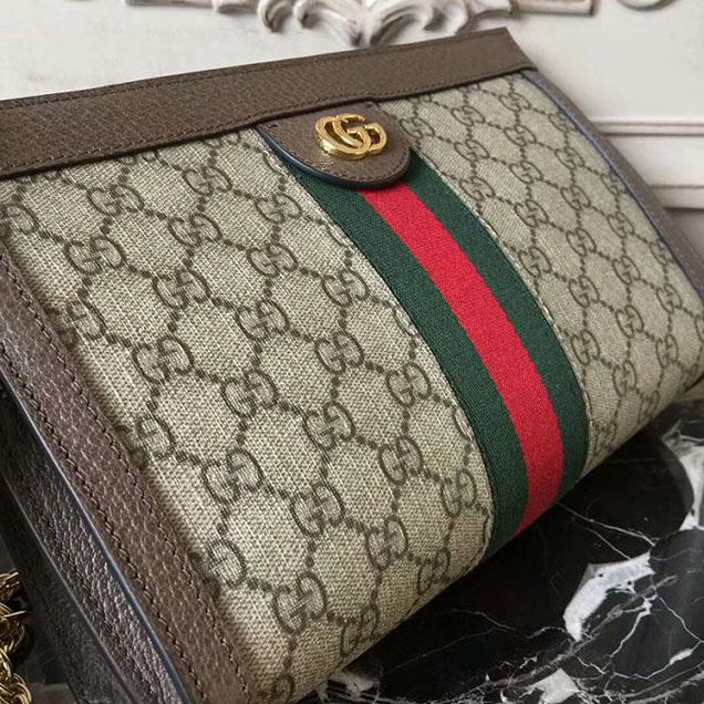 Gucci Ophidia GG Medium Shoulder Bag 503876 Beige