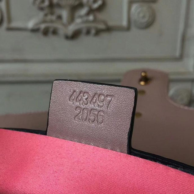 Gucci GG Marmont Matelasse Shoulder Bag 443497 26cm Nude