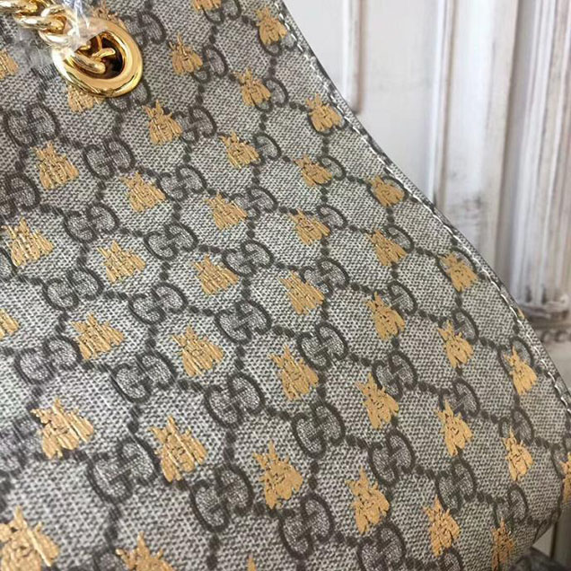 Gucci Padlock Large GG Bees Shoulder Bag