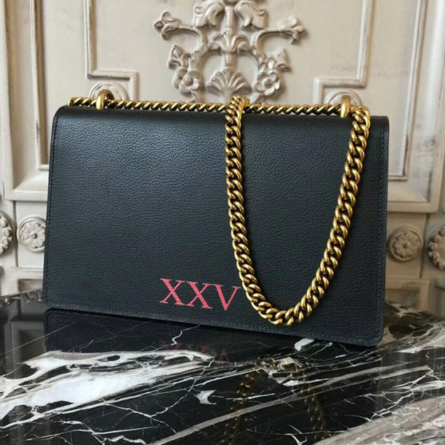 Gucci GG Marmont Box Shoulder Bag 2018 Collection Black