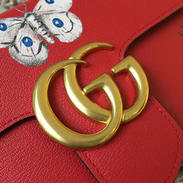Gucci GG Marmont Box Shoulder Bag 2018 Collection Red