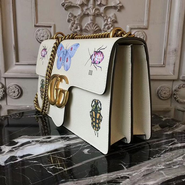 Gucci GG Marmont Box Shoulder Bag 2018 Collection White