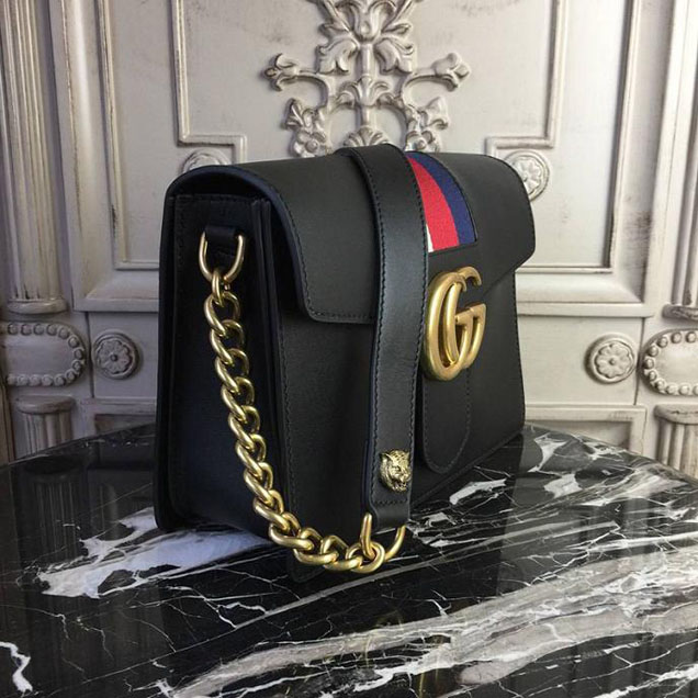 Gucci GG Marmont Box Shoulder Bag 476468 Black