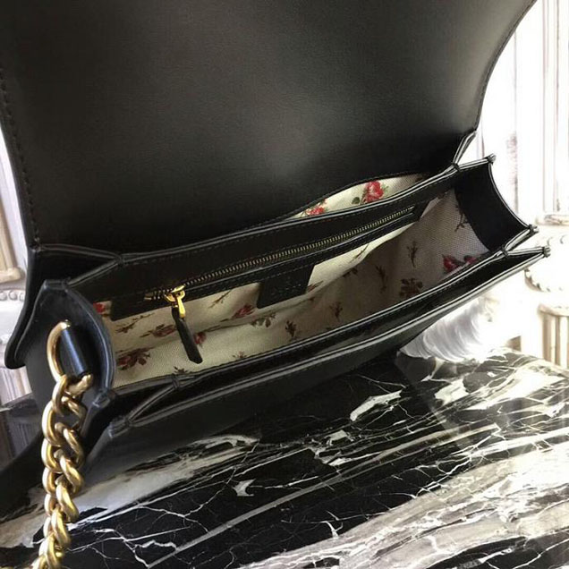 Gucci GG Marmont Box Shoulder Bag 476468 Black