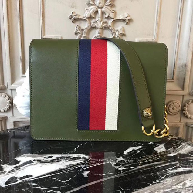 Gucci GG Marmont Box Shoulder Bag 476468 Green